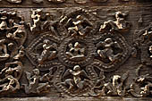 Myanmar - Mandalay, Shwenandaw Kyaung (the Golden Palace) a wonderful example of the Burmese unique teak architecture and wood-carving art. 